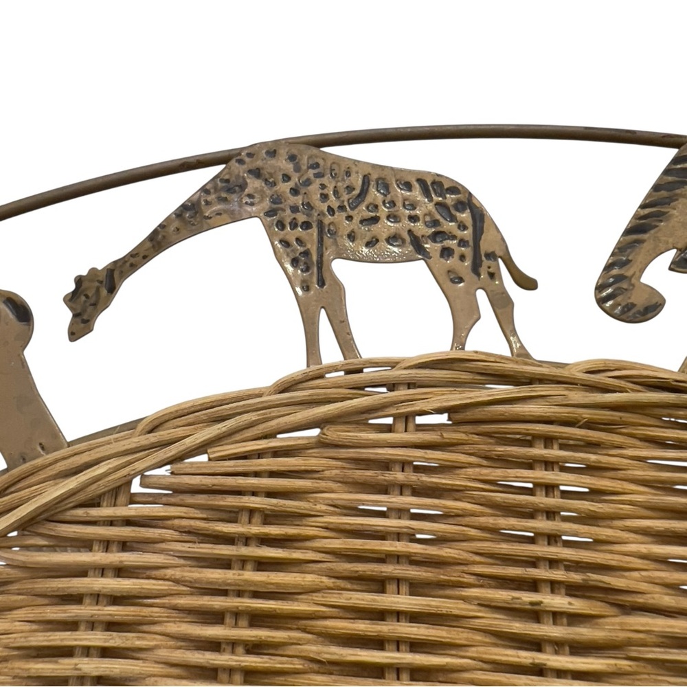 Vintage Wicker Safari Magazine Rack - Picture 9 of 16